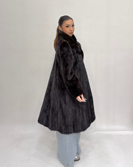 Cappotto in Visone lavorazione pelle intere