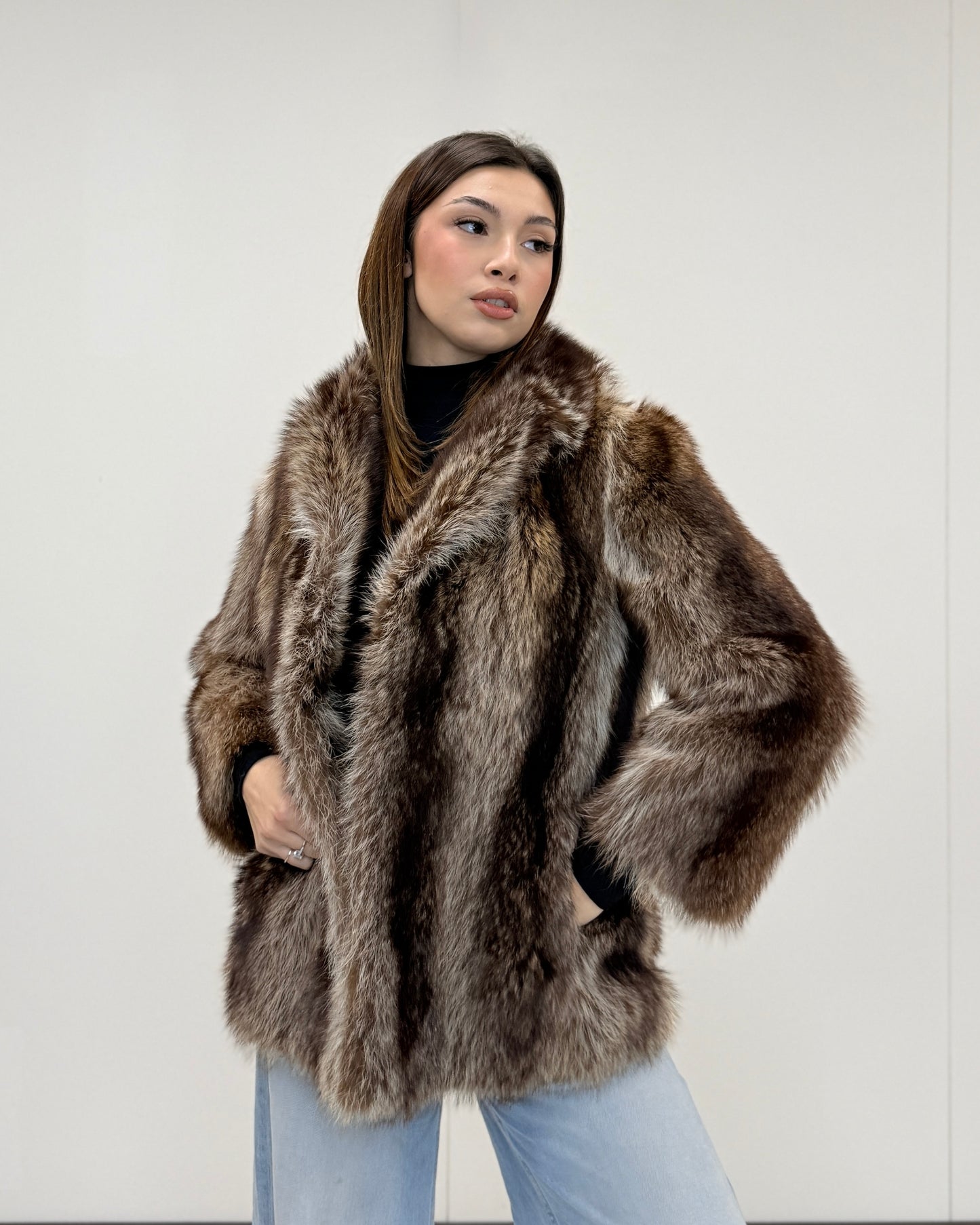 Giacca Marmotta collo scialle
