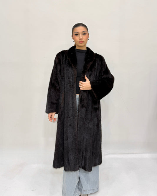 Cappotto in Visone lavorazione pelle intere