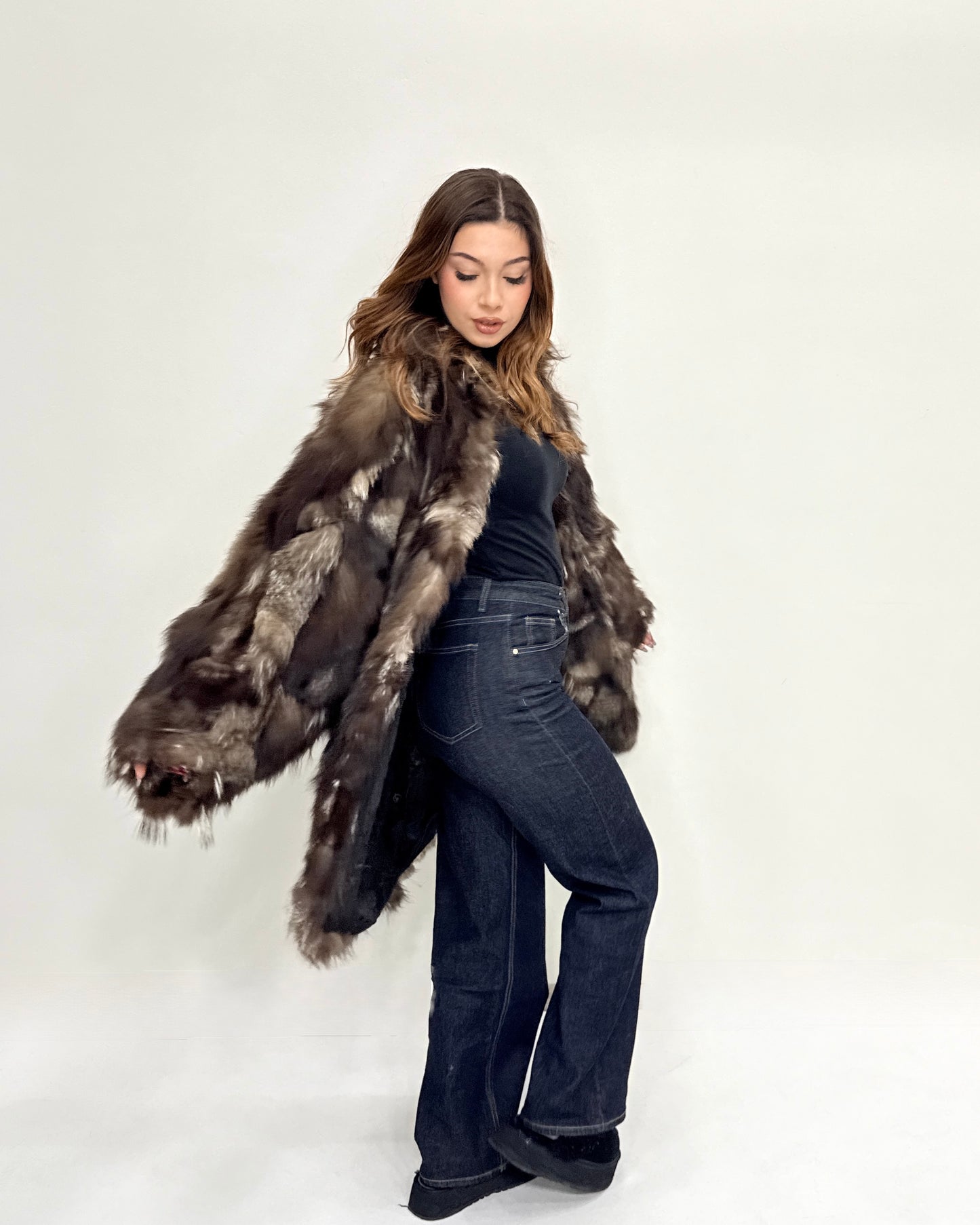 Cappotto in Volpe argentata