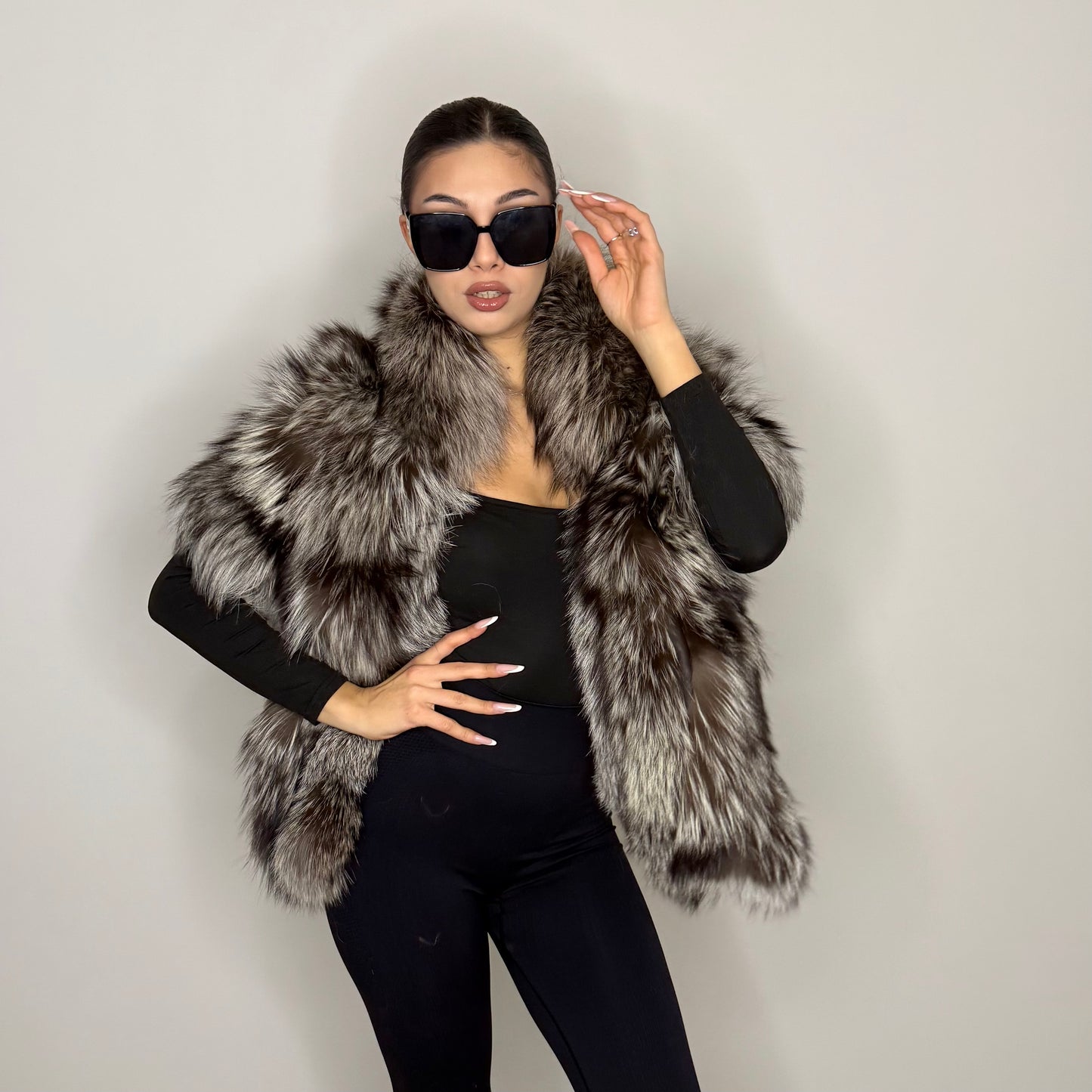 Stola in Volpe Argentata