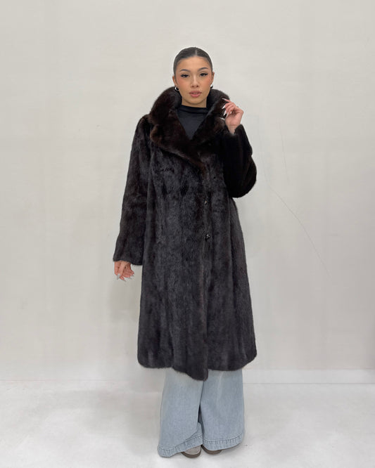 Cappotto in Visone lavorazione pelle intere