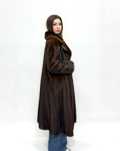 Cappotto di visone collo Bavero