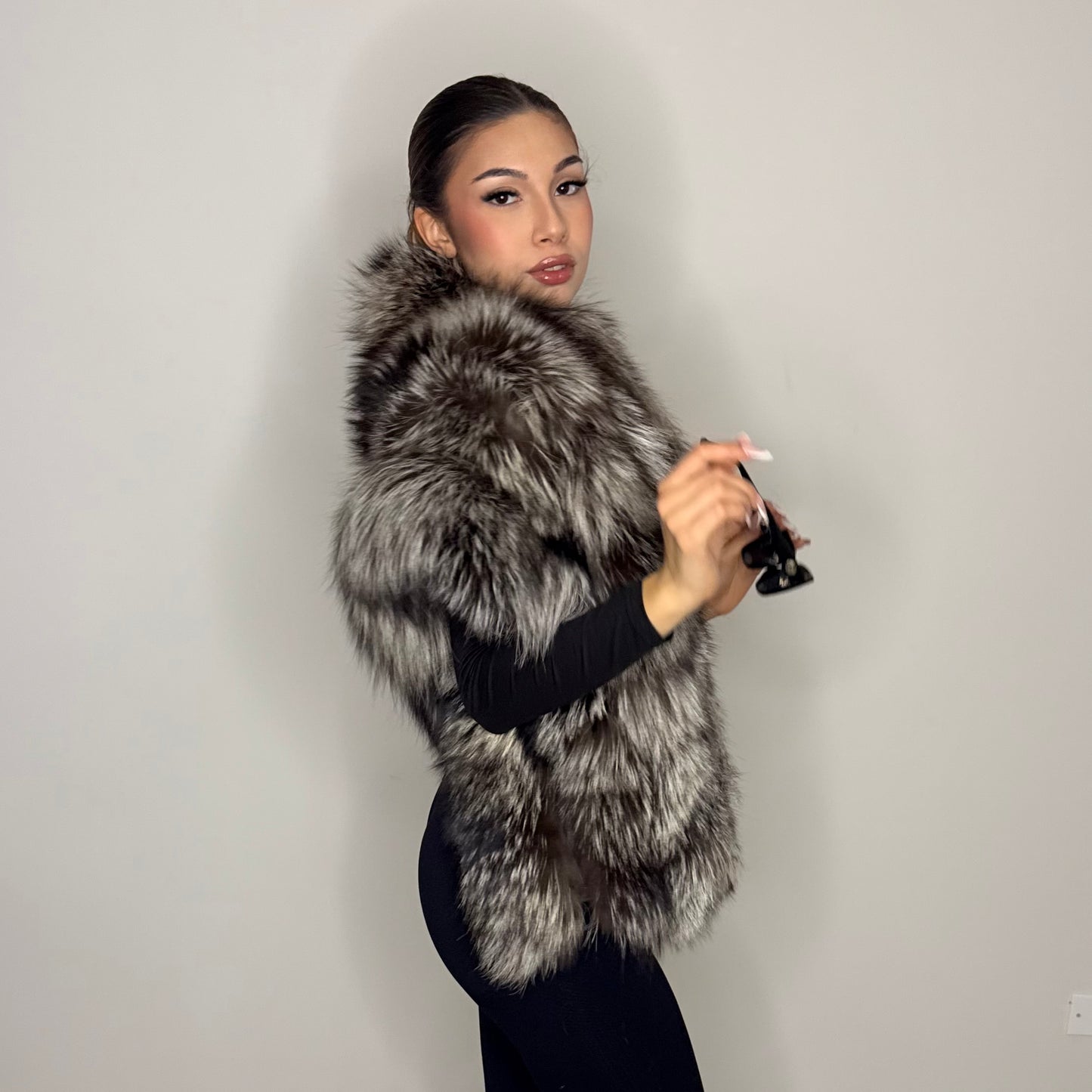 Stola in Volpe Argentata