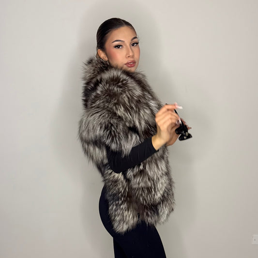 Stola in Volpe Argentata