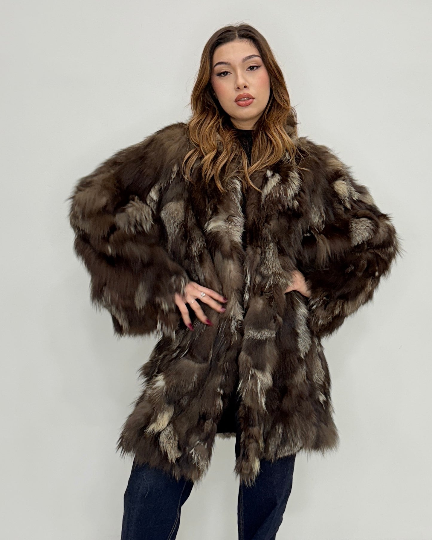 Cappotto in Volpe argentata
