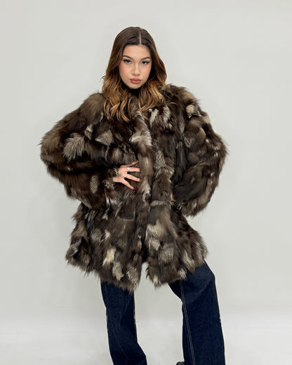Cappotto in Volpe argentata