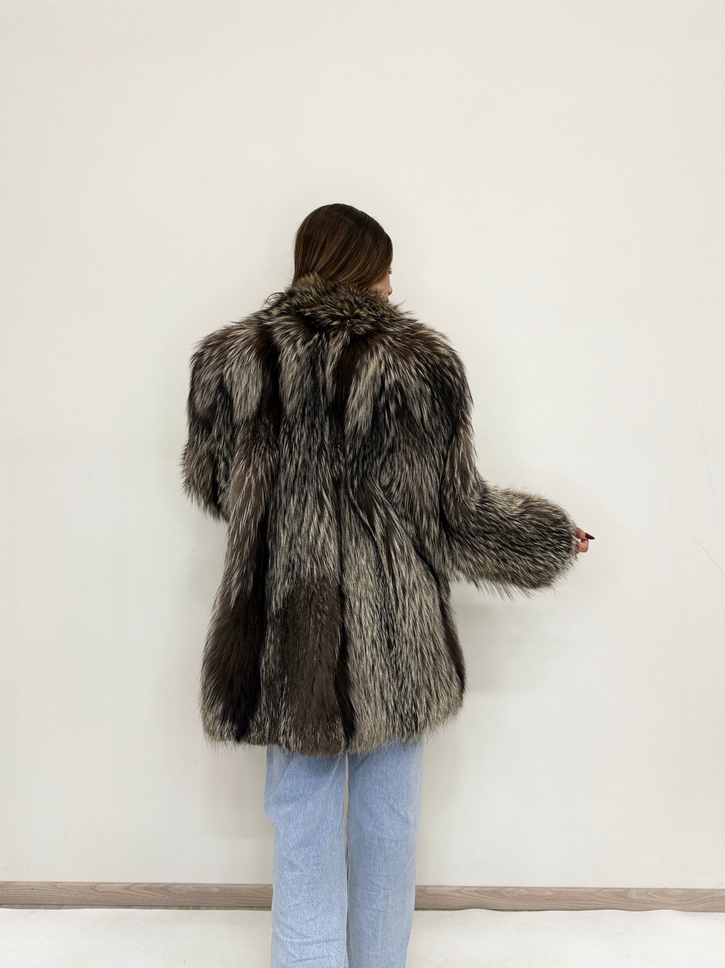 Cappotto in Volpe argentata