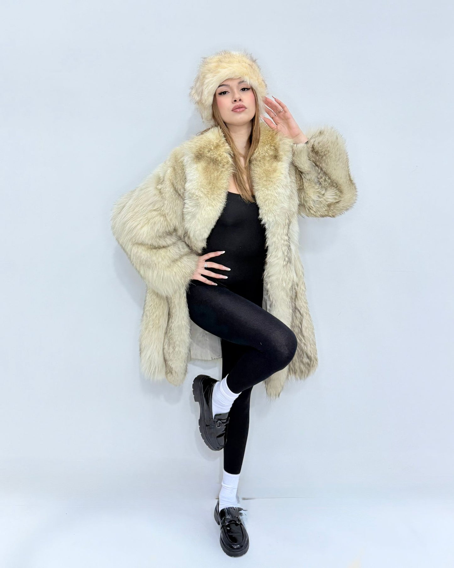 Pelliccia in Volpe di Groenlandia Rigenerata – Taglia Unica fino alla 46