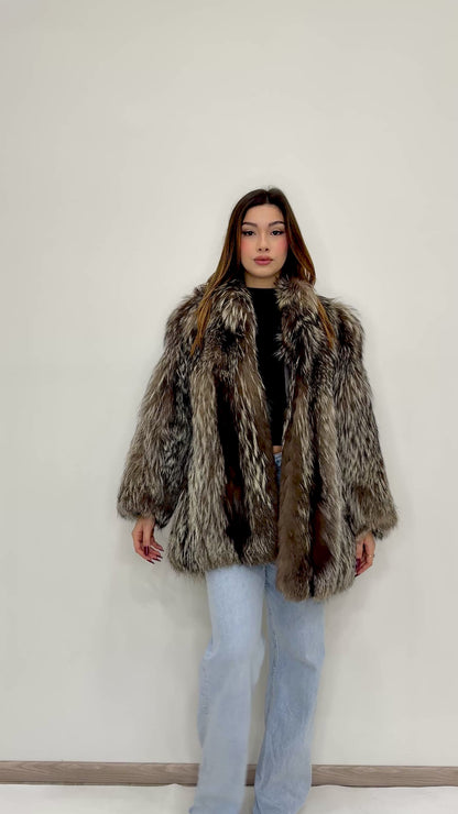 Cappotto in Volpe argentata
