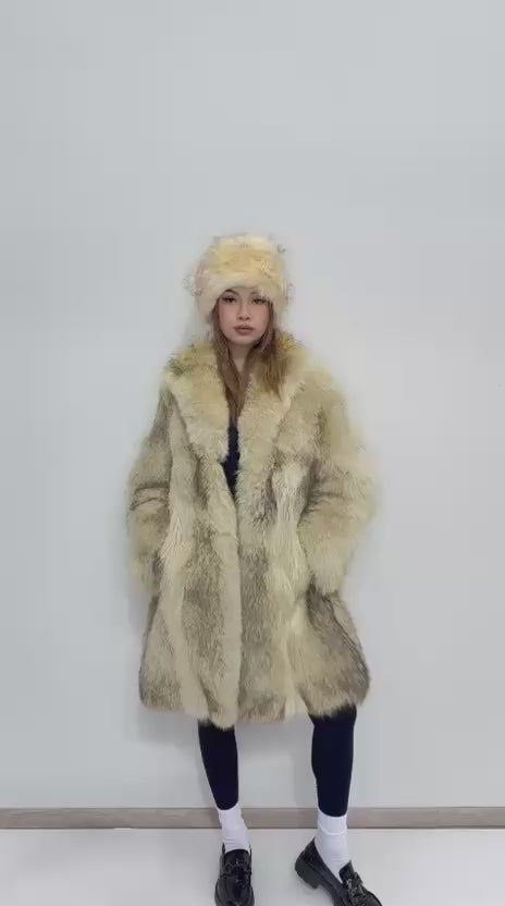 Pelliccia in Volpe di Groenlandia Rigenerata – Taglia Unica fino alla 46